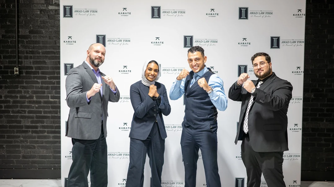 Awad Academy attorneys at a live event